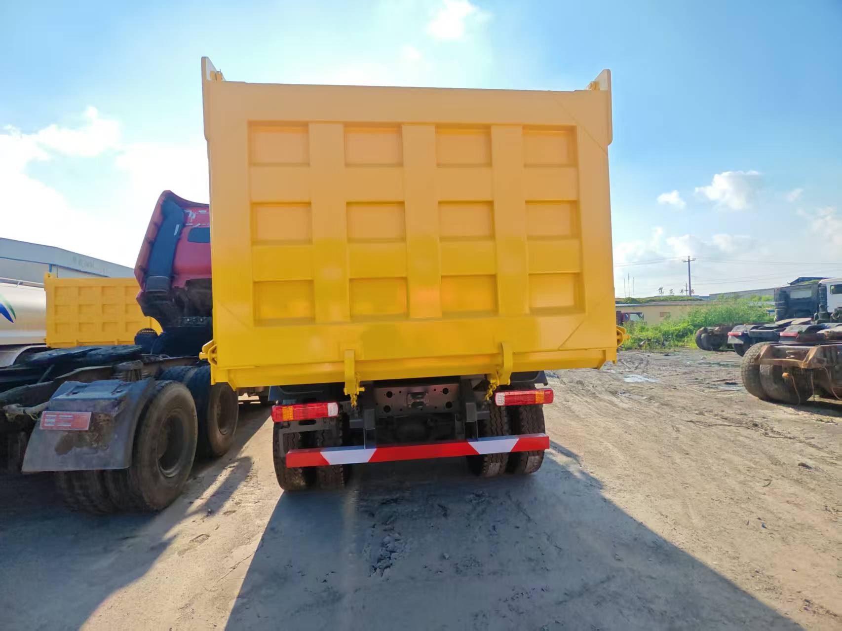 back side of the truck 