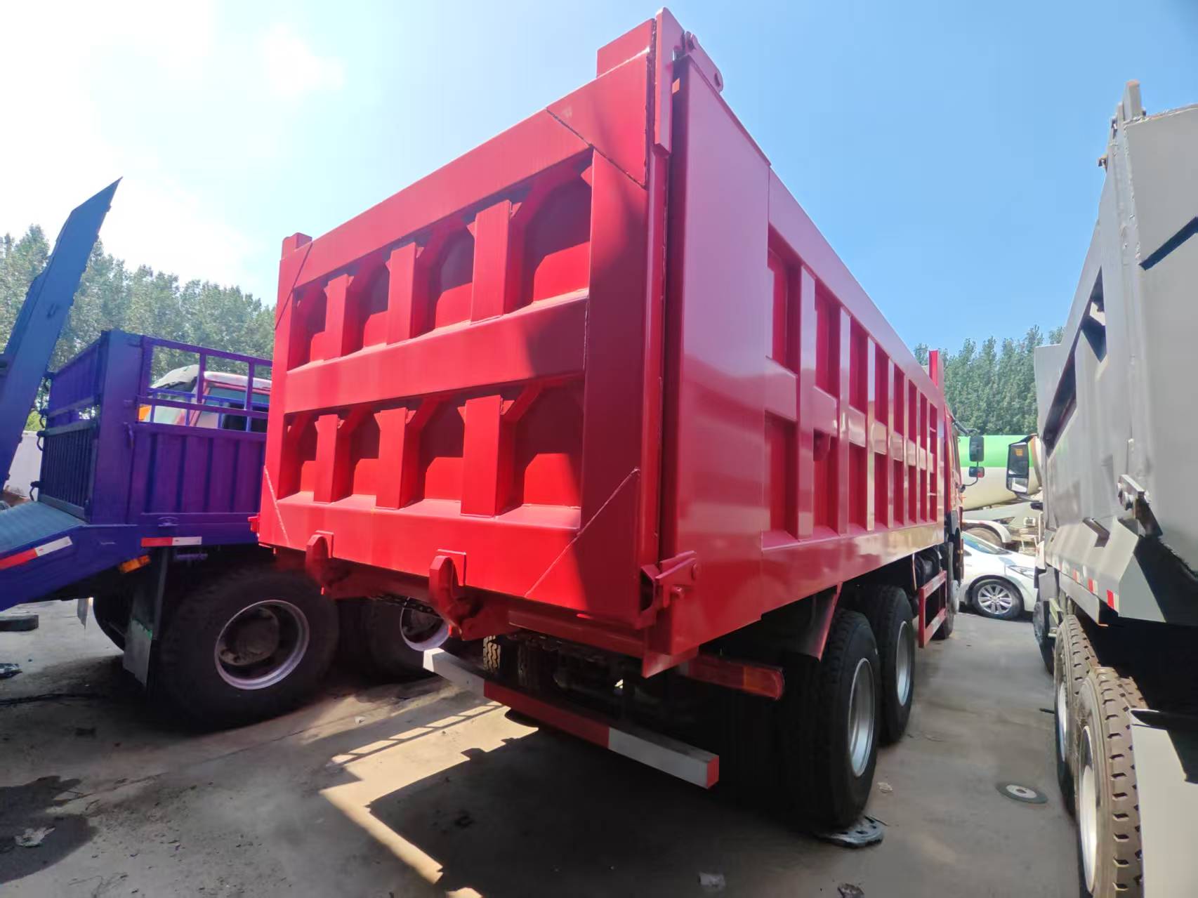 back of the dump truck