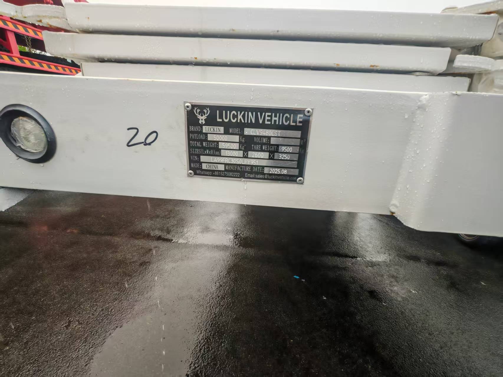 3 Axles 50 Tons Flatbed Semi Trailer Detail Picture
