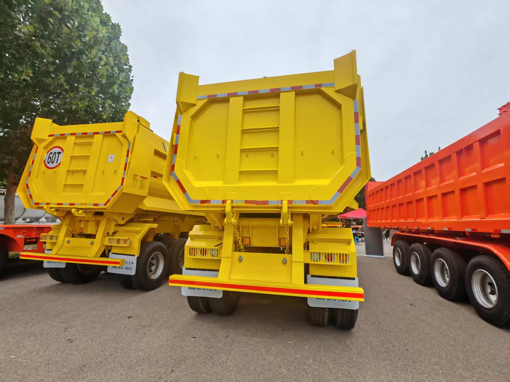 4 axles semi trailer