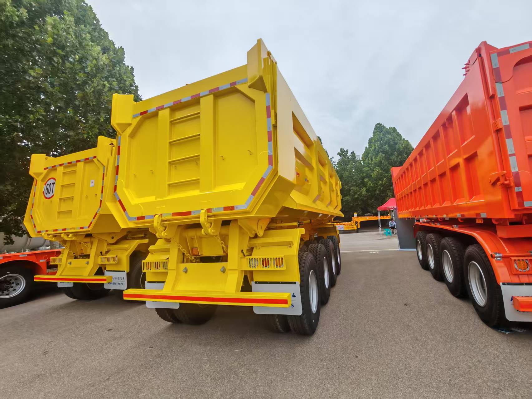 new dump semi trailer