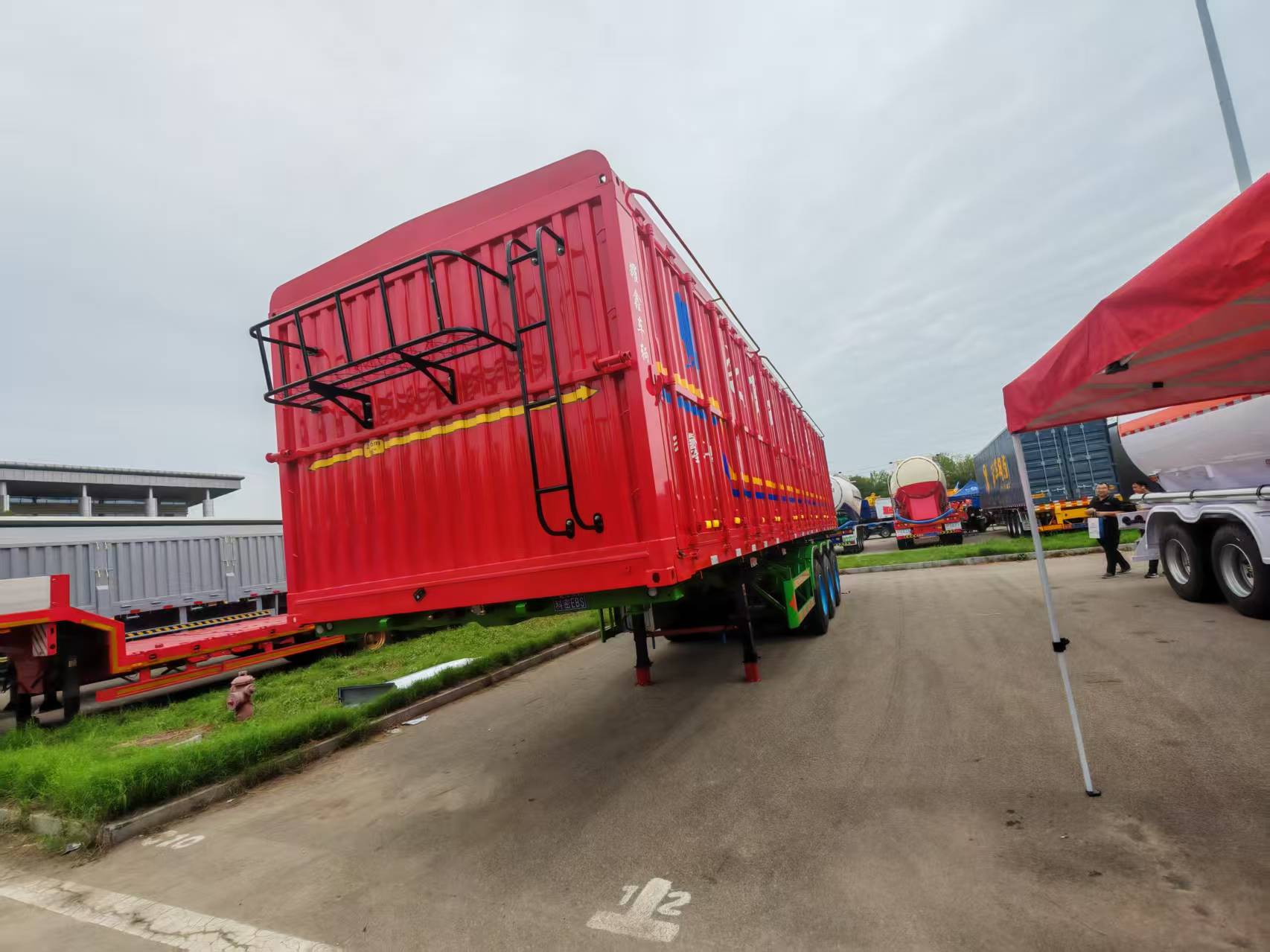 flatbed semi trailer bumper desigh