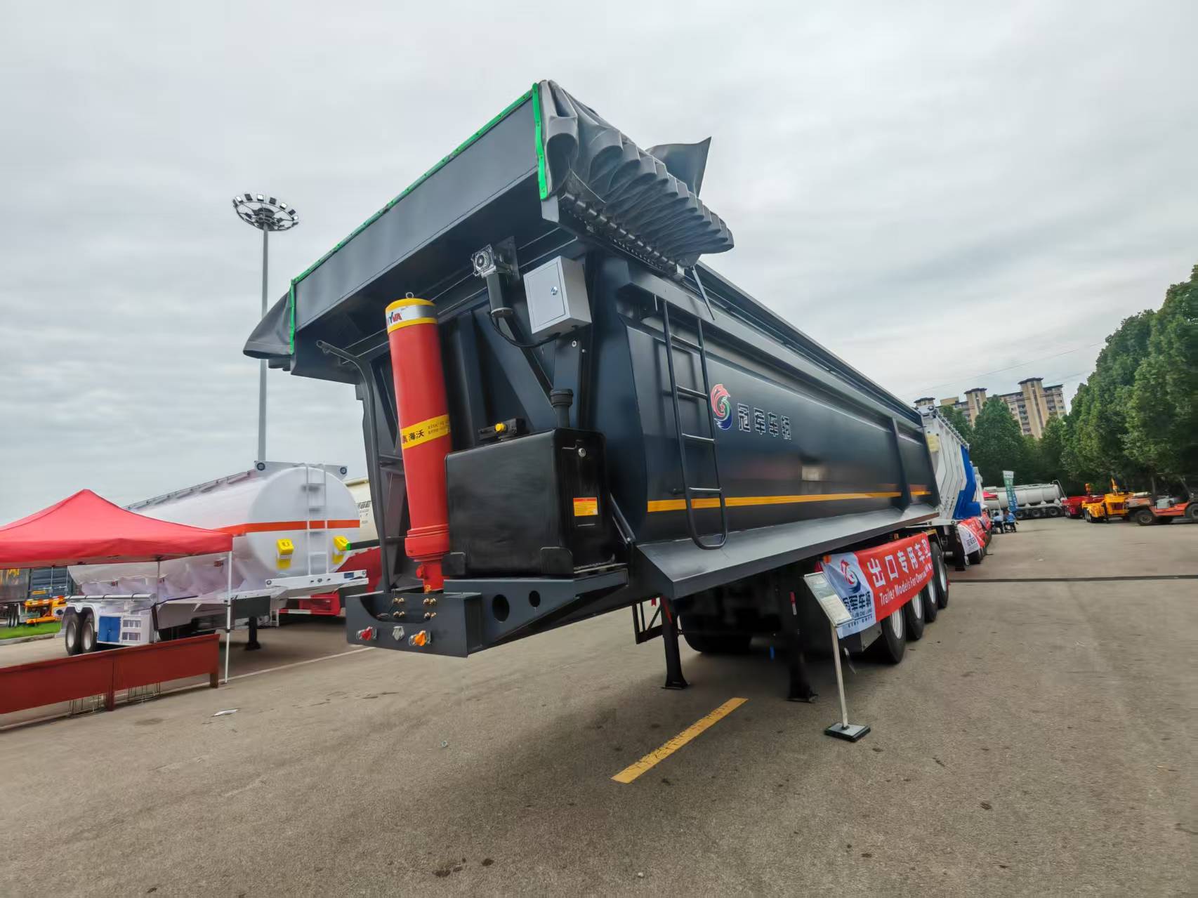 4 axles semi trailer