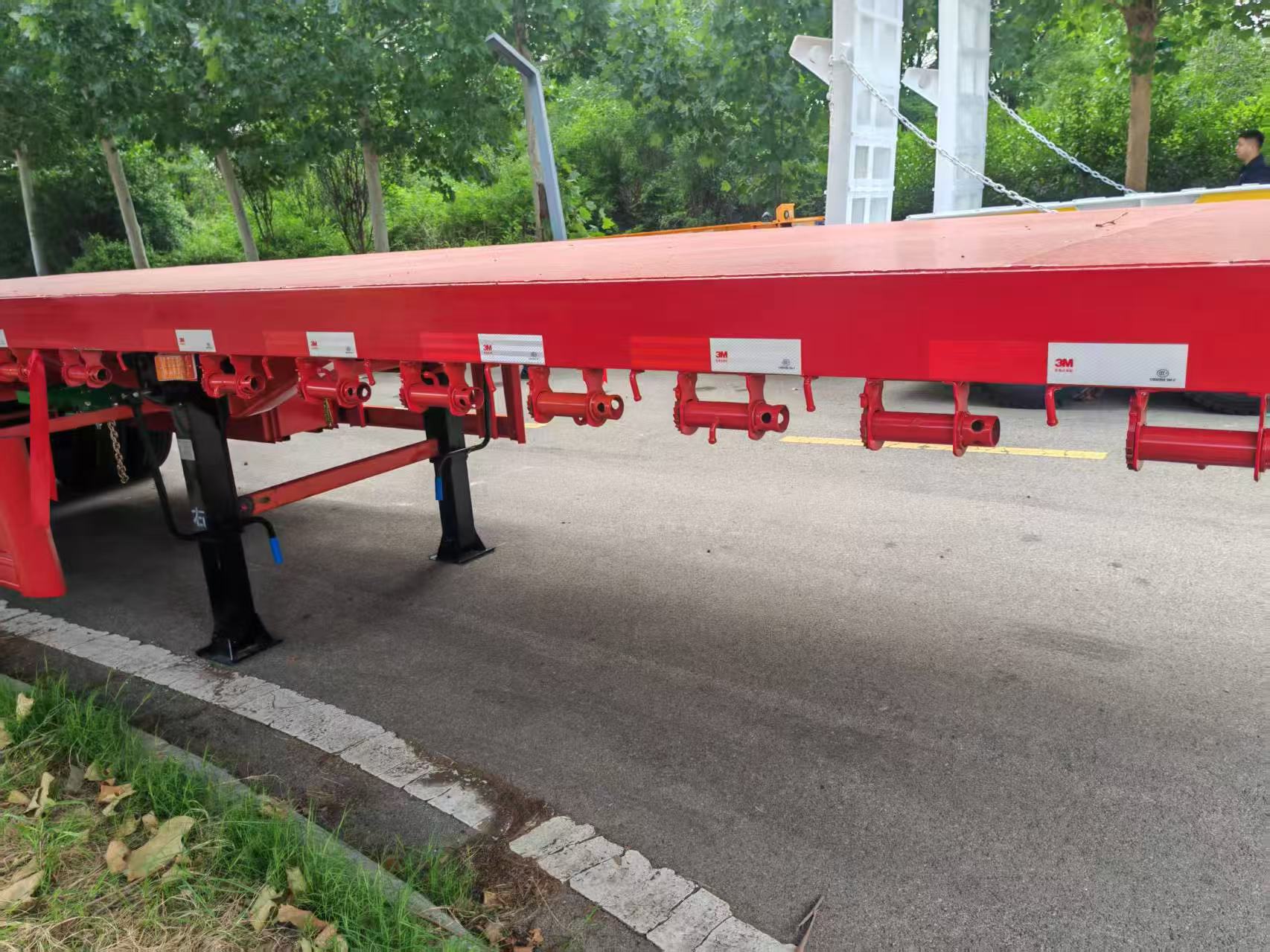 3 axles flatbed semi trailer
