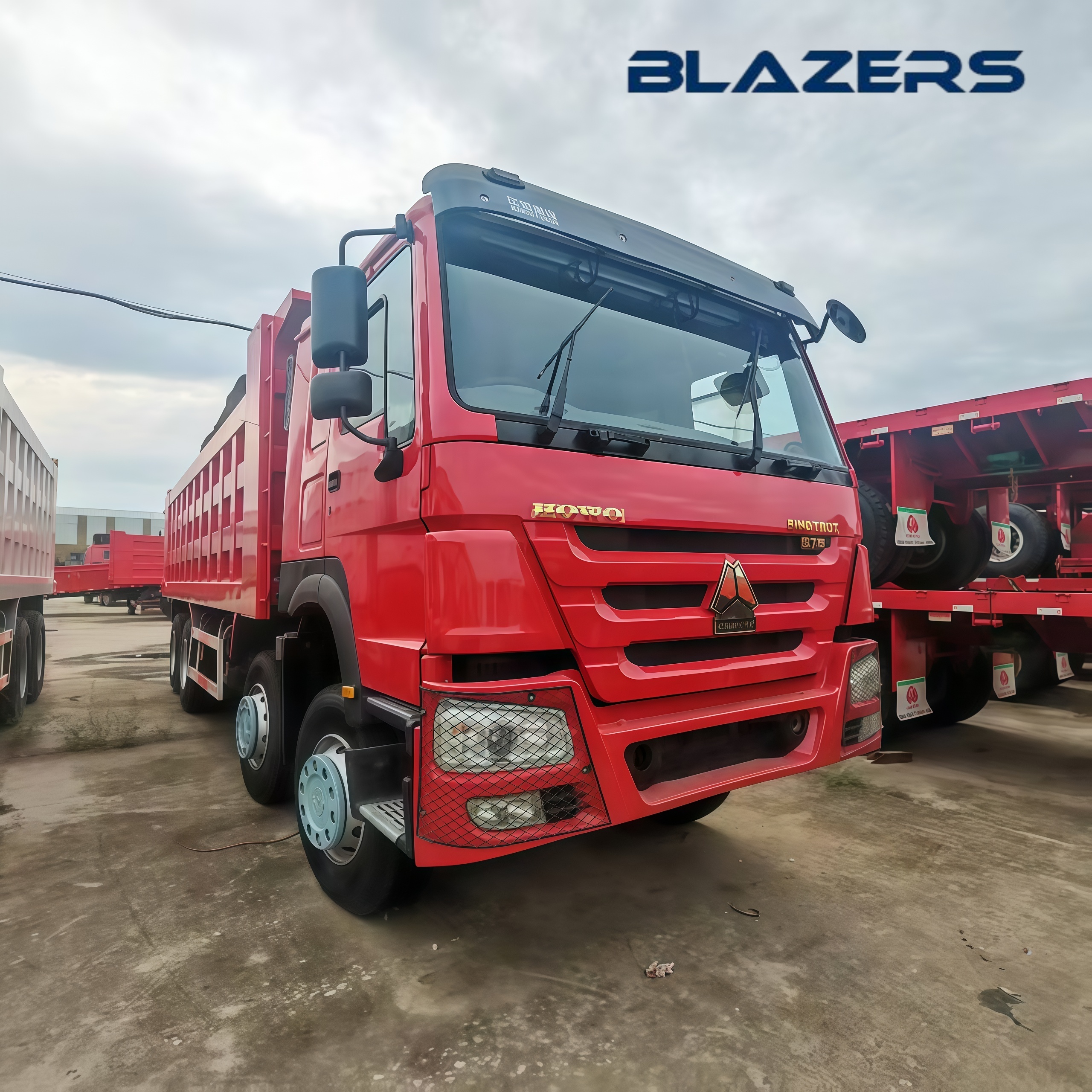 Good Quality Second Hand 371HP  50Ton-70Ton HOWO  Tipping Truck To Ghana