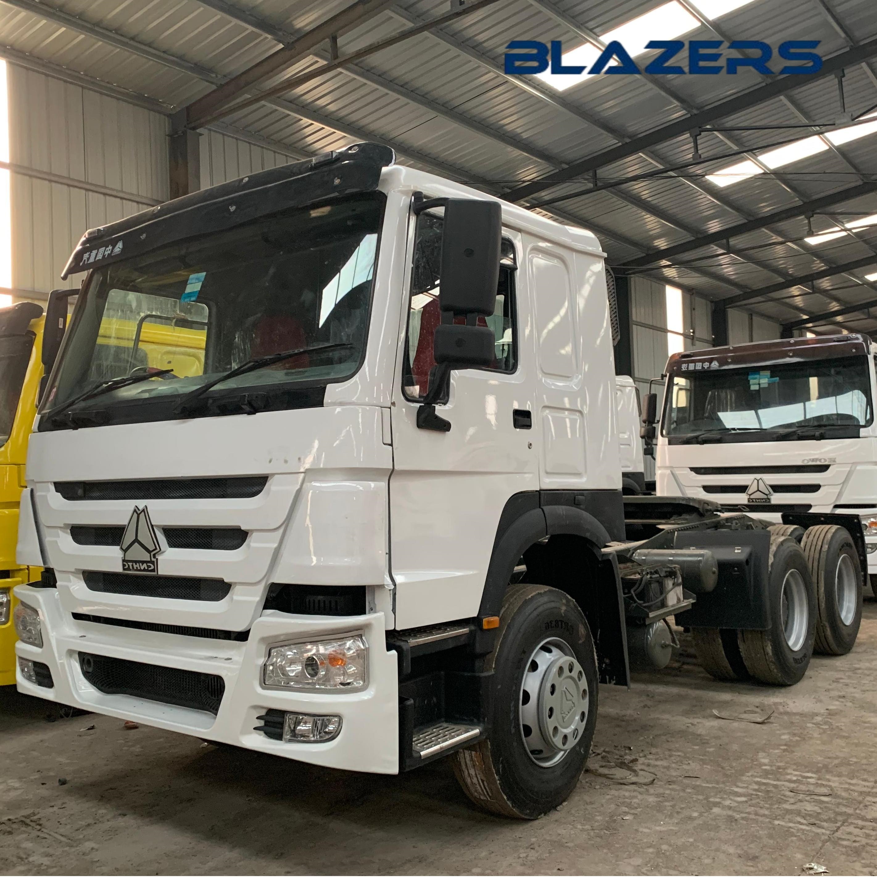 Used Sinotruk Howo 371Hp 6x4 Tractor Trucks 10wheels Engineering Transportation For Algeria