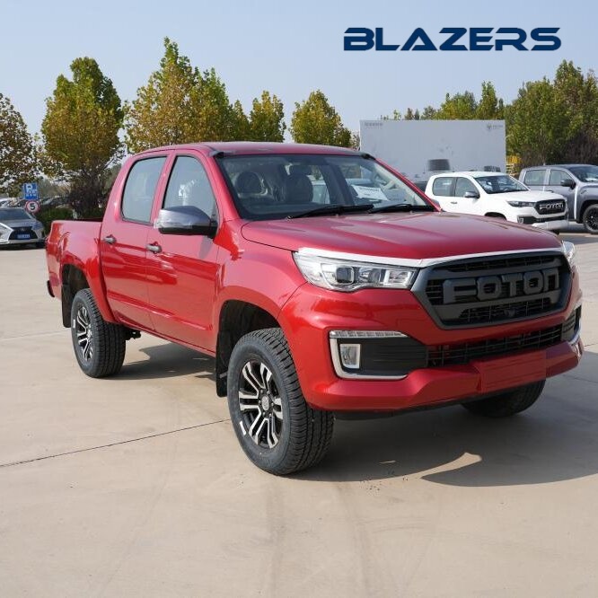 Popular Red Color FOTON 4x4 5 Passengers Pickup Truck Gasoline/ Diesel LHD/RHD Tow Truck Pickup for Light Cars Rescue