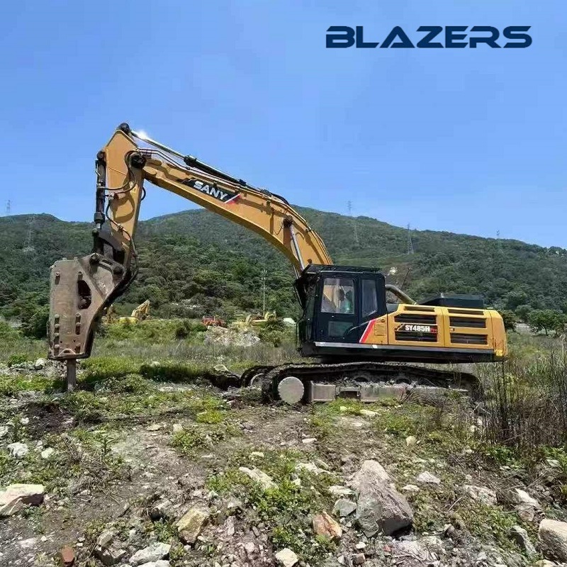Second Hand 48T SNAY Crawler Excavators Sy485 Tracked Digger For Singapore