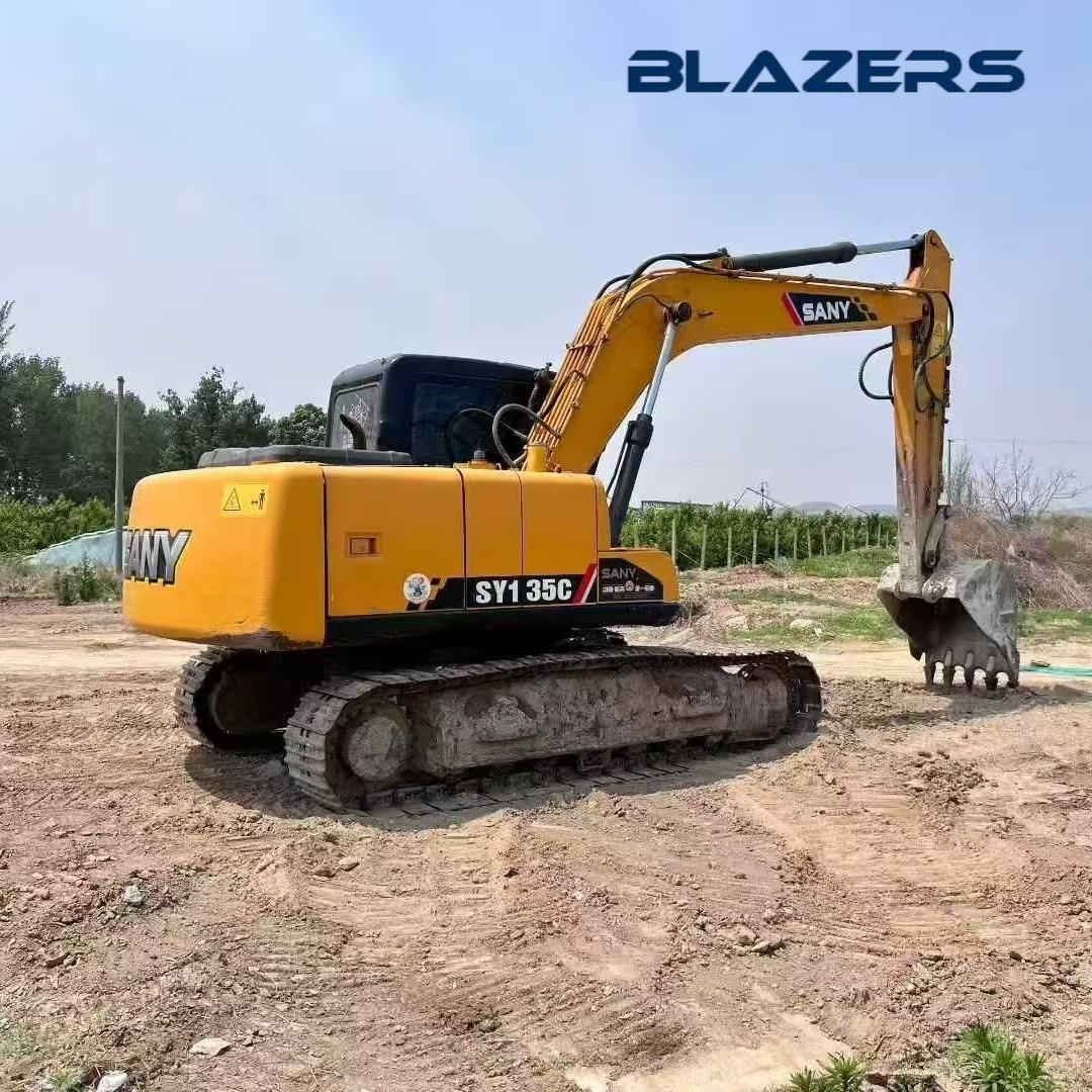 Second Hand SANY SY135C Hydraulic Crawler Excavator Construction Work For Afghanistan