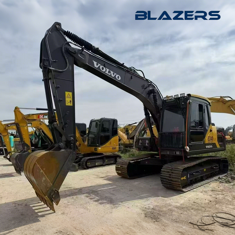 Good Condition Used 14-Ton EC140 VOLVO Crawler Excavator for Road Construction
