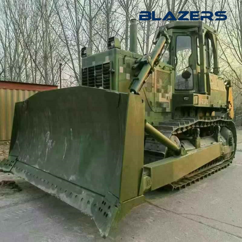 2014 model Pengpu 320 bulldozer in good pre-owned condition. Suitable for land leveling, farmland renovation and other related tasks in Uganda.