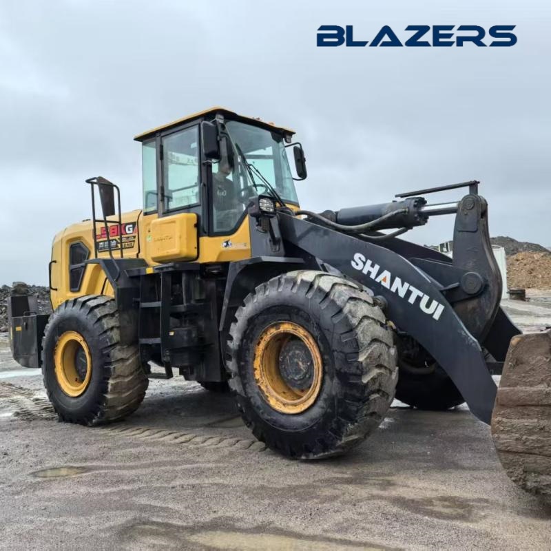 Durable 2019 Second Hand Shantui Front Loader L58K-B5 Site Leveling For Zambia