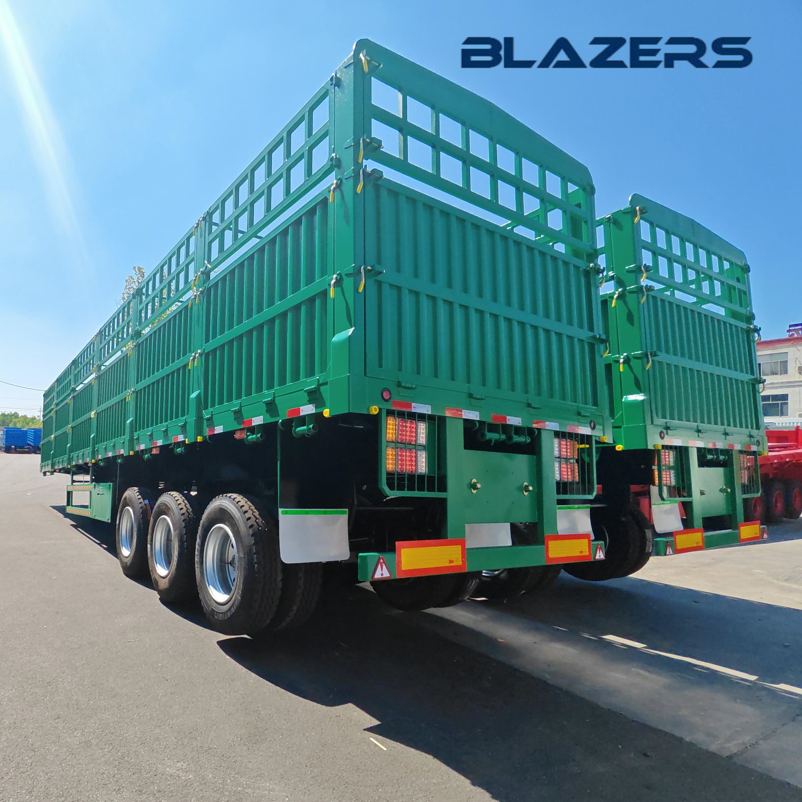 Cheaper Price 3 Axles 70 Tons Fence Semi Trailer For Agriculture Products