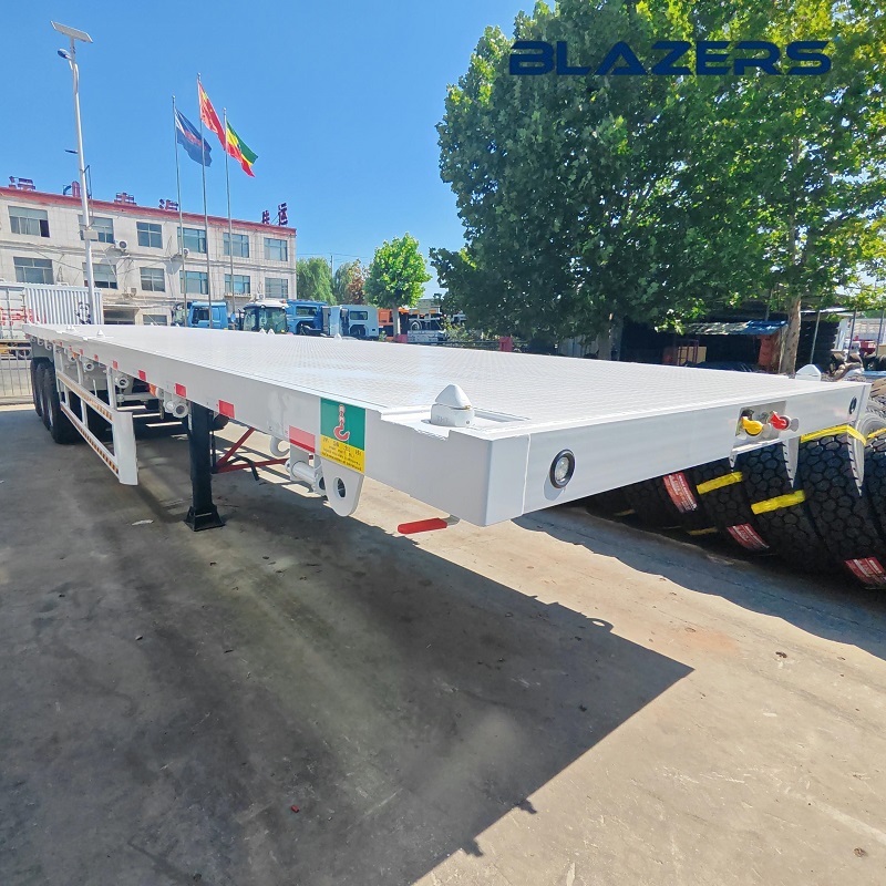 High Performance 3 Axles 50 Tons Flatbed Semi Trailer Suitable for Guyana
