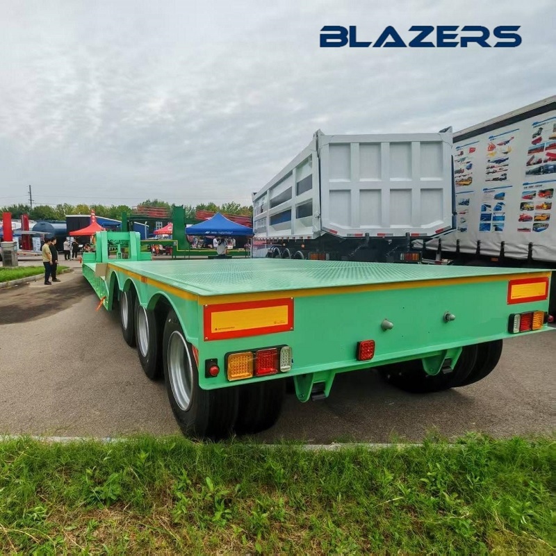 Hot Sale New 3-axis 50ft Container Flatbed Semi-trailer Mining Construction For Tanzania