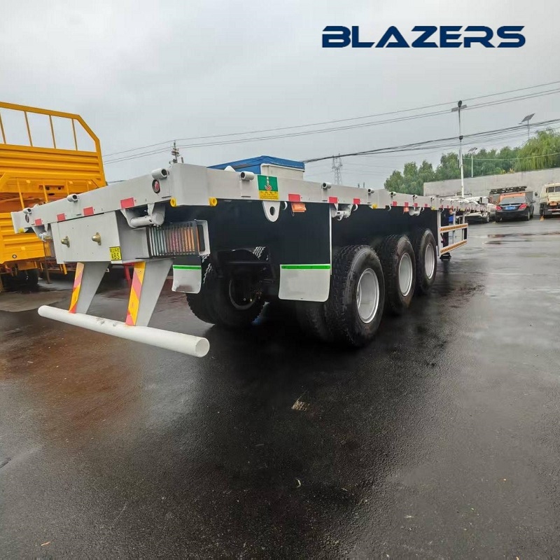 Cheaper price 3 Axles 50 Tons Flatbed Semi Trailer Suitable for Guatemala