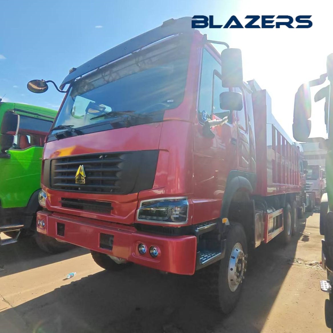 High Performance 10 Tyres Used HOWO Dump Truck 6x4 With Construction Waste Transportation For Brazil
