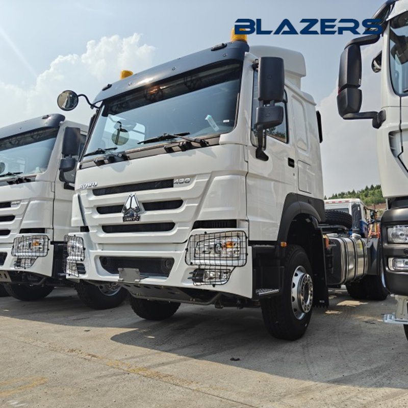 10 Wheels Tractor Truck HOWO 6X4 430HP Trailer Truck For Democratic Republic of the Congo