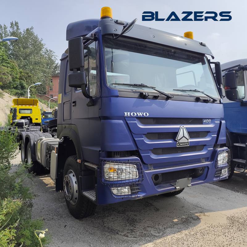 Used SINOTRUK HOWO 400HP Tractor Truck With Double Fuel Tank