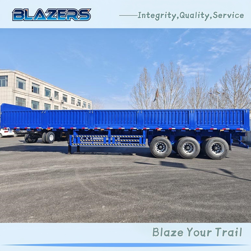  Good Price 3 Axles 60 Tons Fence Removable Trailer For Togo