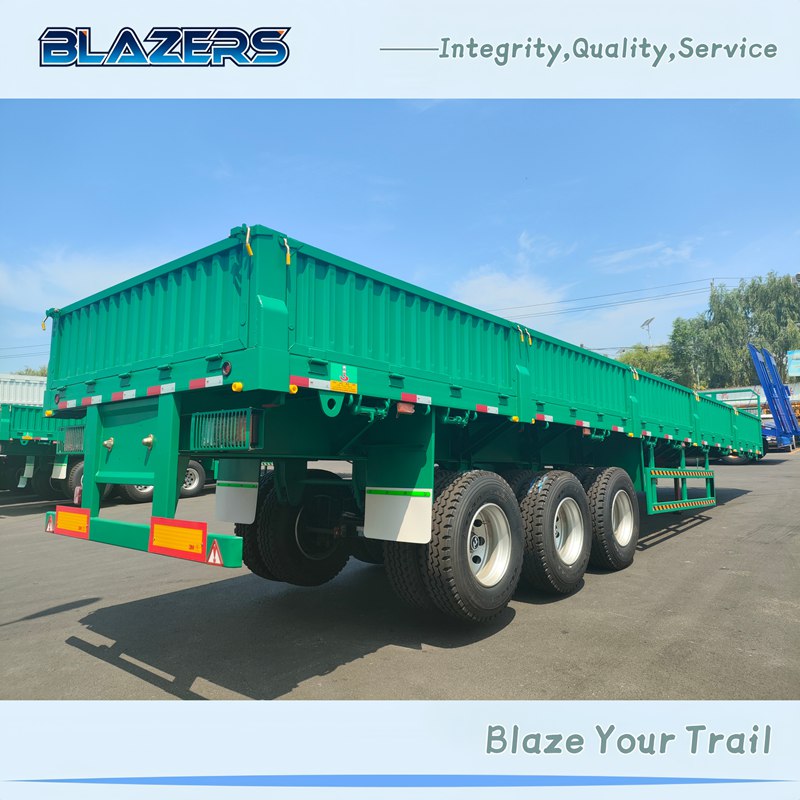 New Price 60Tons BLAZERS 3 Axles Cargo Semi Trailer For Tanzania