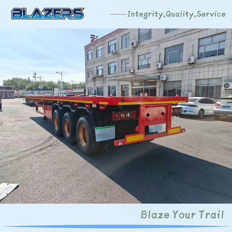 New 3 Axles 50 Tons Semi-Trailer For Transport 20/40/45FT Container