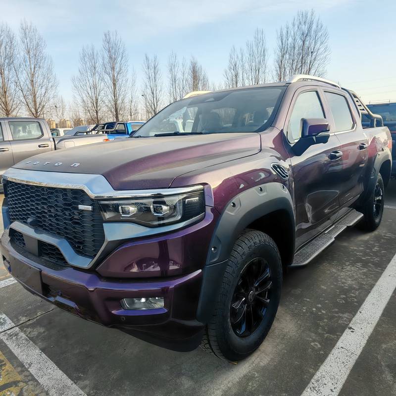 Elegant Metallic 4x4 Foton V9 48V Lightning Purple Pickup Truck for African Logistics