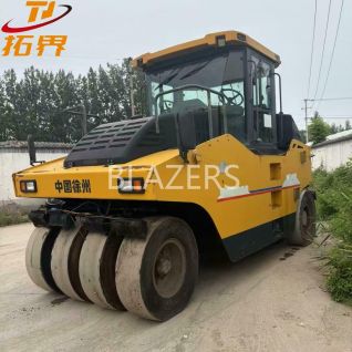 The well-performing 16-ton Xuzhou Daichen 303S rubber-tired road roller is suitable for asphalt paving in parking lots