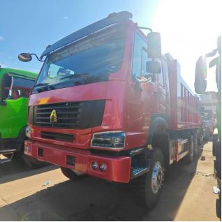 High Performance 10 Tyres Used HOWO Dump Truck 6x4 With Construction Waste Transportation For Brazil