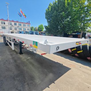 High Performance 3 Axles 50 Tons Flatbed Semi Trailer Suitable for Guyana