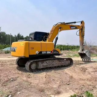 Second Hand SANY SY135C Hydraulic Crawler Excavator Construction Work For Afghanistan