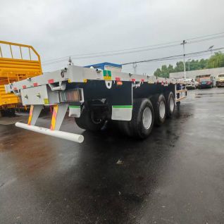 Cheaper price 3 Axles 50 Tons Flatbed Semi Trailer Suitable for Guatemala