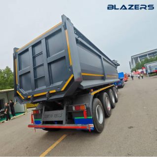 Hot Sale 4 Axles 60 Tons Dump Semi Trailer  Mining Construction For Guatemala