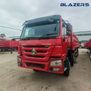 Used Sinotruk HOWO 8×4 375HP Dump Truck Suitable Construction Waste Transportation For Kuwait