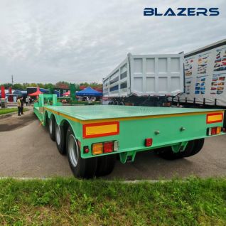 Hot Sale New 3-axis 50ft Container Flatbed Semi-trailer Mining Construction For Tanzania