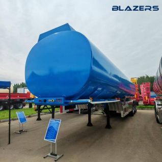 3 Axles 45cbm Oil Transport Semi Trailer 5 Compartments Fuel Tank Trailers to Africa
