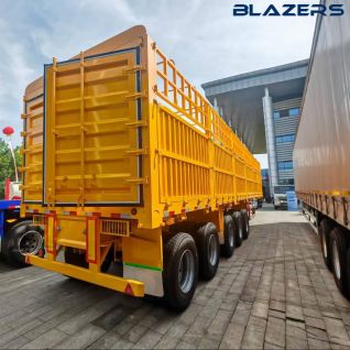 New High Quality 5 Axis Fence Trailer Used For Transporting Sugarcane