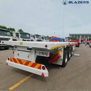 2025 New 3 Axles 40-60 Tons Load-Bearing Flatbed Semi-Trailer Used For Transporting Steel