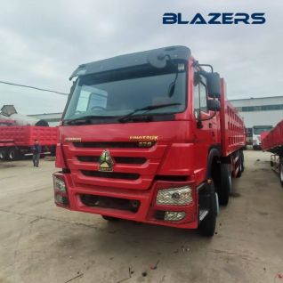 Used Sinotruk HOWO 8×4 375HP Dump Truck Suitable Construction Waste Transportation For Kuwait