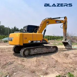 Second Hand SANY SY135C Hydraulic Crawler Excavator Construction Work For Afghanistan