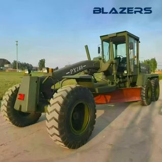 Used TIANGONG PG180 motor grader with 4-meter wide blade suitable for slope trimming.