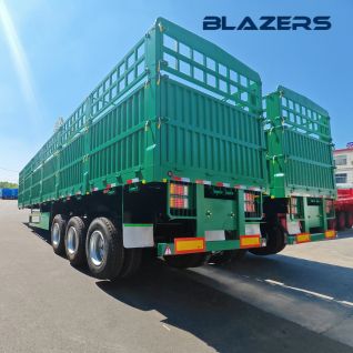 Cheaper Price 3 Axles 70 Tons Fence Semi Trailer For Agriculture Products