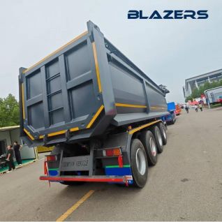 Hot Sale 4 Axles 60 Tons Dump Semi Trailer  Mining Construction For Guatemala