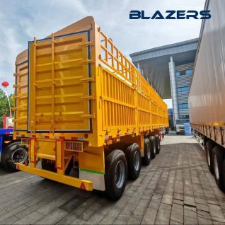 New High Quality 5 Axis Fence Trailer Used For Transporting Sugarcane