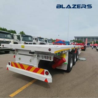 2025 New 3 Axles 40-60 Tons Load-Bearing Flatbed Semi-Trailer Used For Transporting Steel