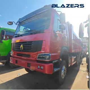 High Performance 10 Tyres Used HOWO Dump Truck 6x4 With Construction Waste Transportation For Brazil