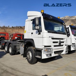 Used Howo 6X4 400HP Trailer Truck For Cross Border Transport