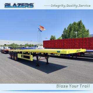Customized 3 Axles 40FT Container Flatbed Trailer For Tanzania Product