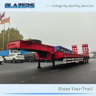 Brand New 60 Tons BLAZERS 3 Axles Lowbed Semi Trailer For  Algeri
