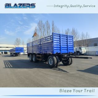 China Low Price 3 Axle 60 Tons Full  Cargo Trailer  For Ethiopia